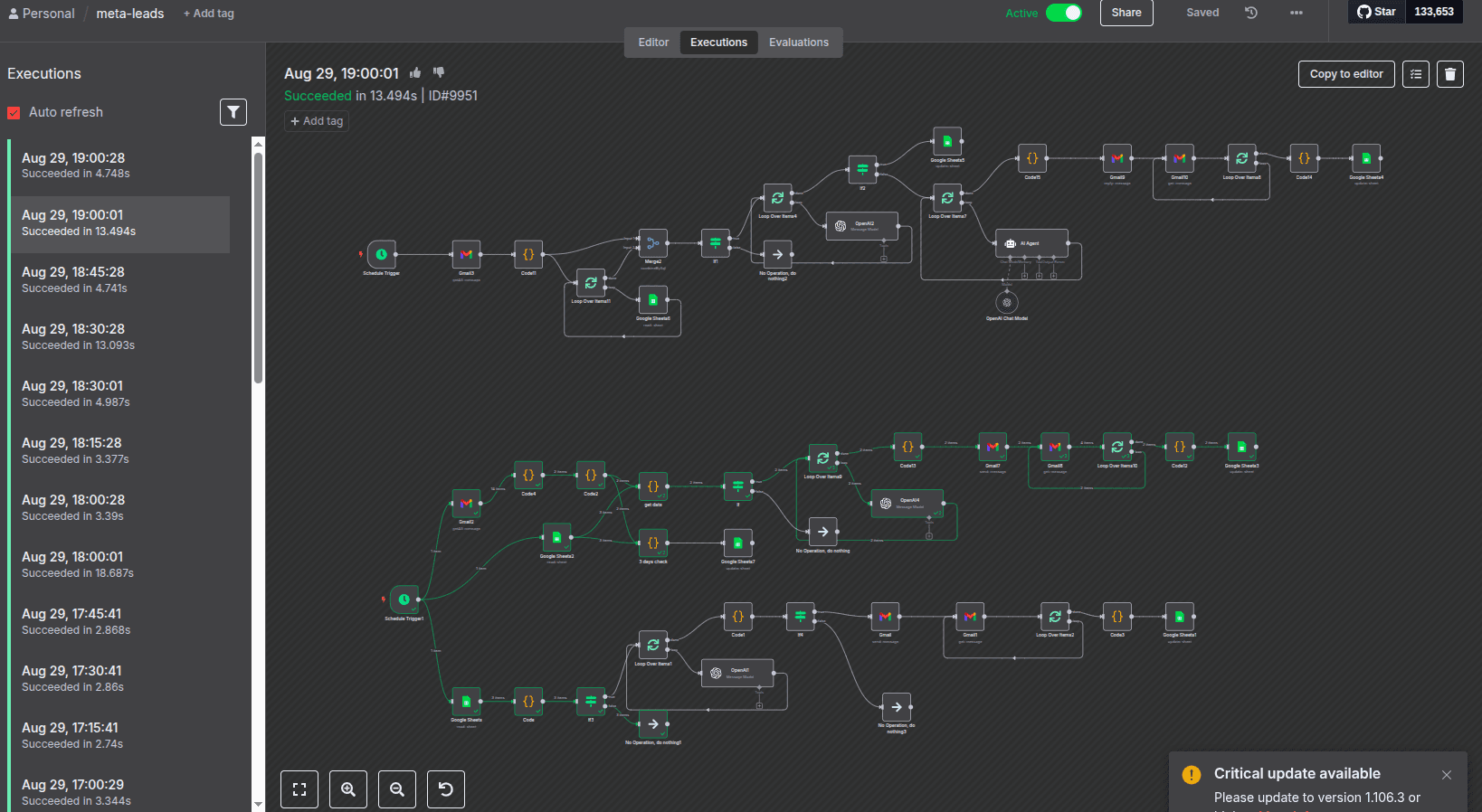The outreach workflow: send, follow up, detect replies and draft answers